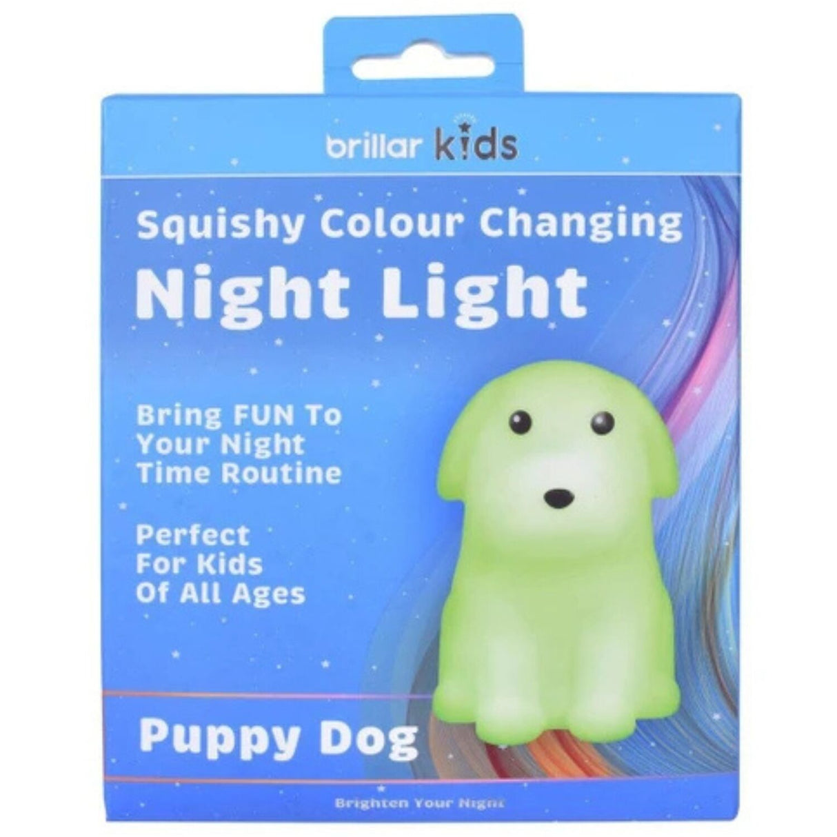 Brillar Squishy Dog Kids Night Light (Cute Squishy Colour Changing)