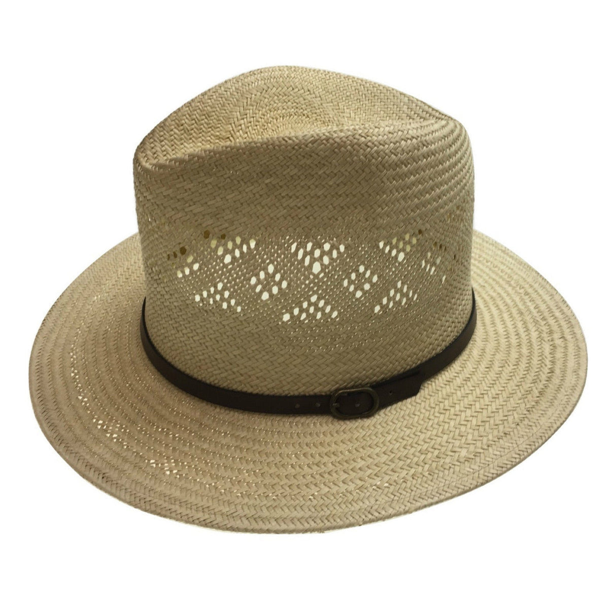 Natural Straw Panama Hat - Summer Fedora/Trilby