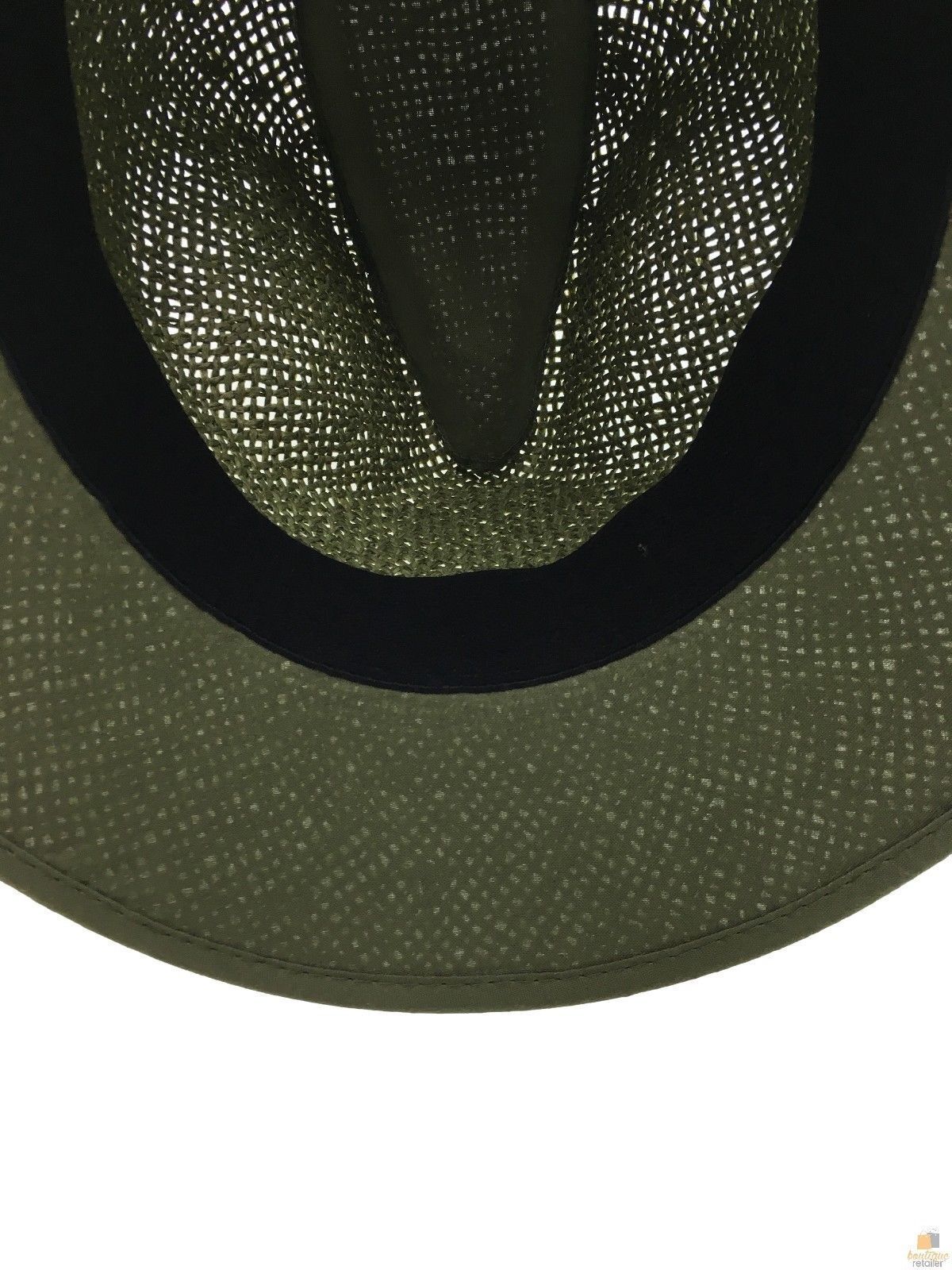 Natural Paper Panama Fedora Hat - Green (Summer Wide Brim Sun Protection)