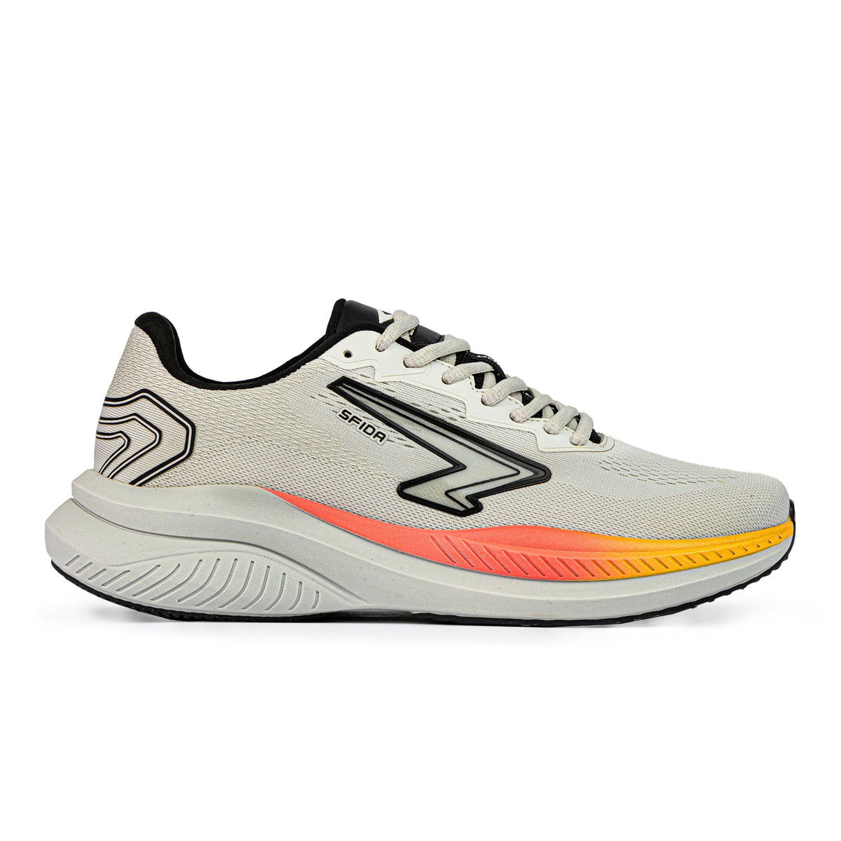 Sfida Brazen Mens Runners - Stone/Orange (Running Shoes/Sneakers) - STONE/ORANGE