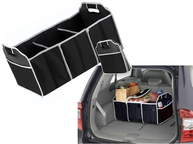 Car Boot Roadside Set - Jump Starter & Tyre Inflator + Boot Organiser + Rain Poncho