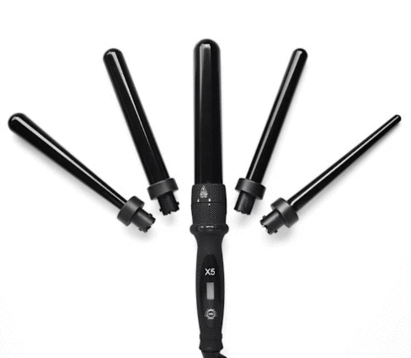 H2D X5 Professional Curling Wand Ceramic Curler Roller - Black