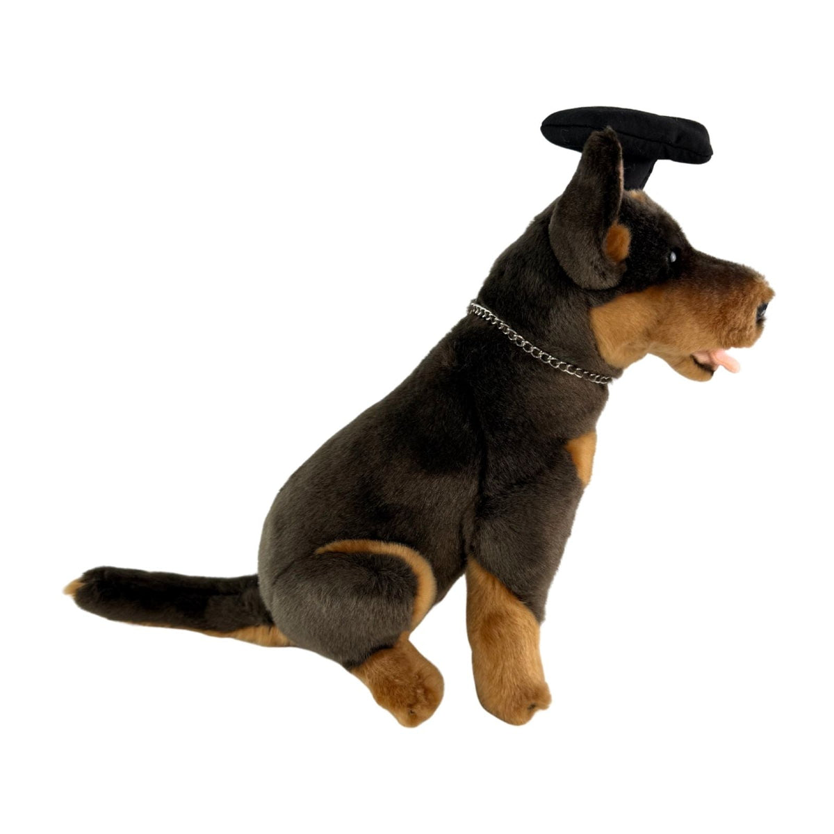 Bocchetta Basil 28cm Graduation Kelpie Plush Toy - Red/Tan (Stuffed Animal Dog Grad Gift)