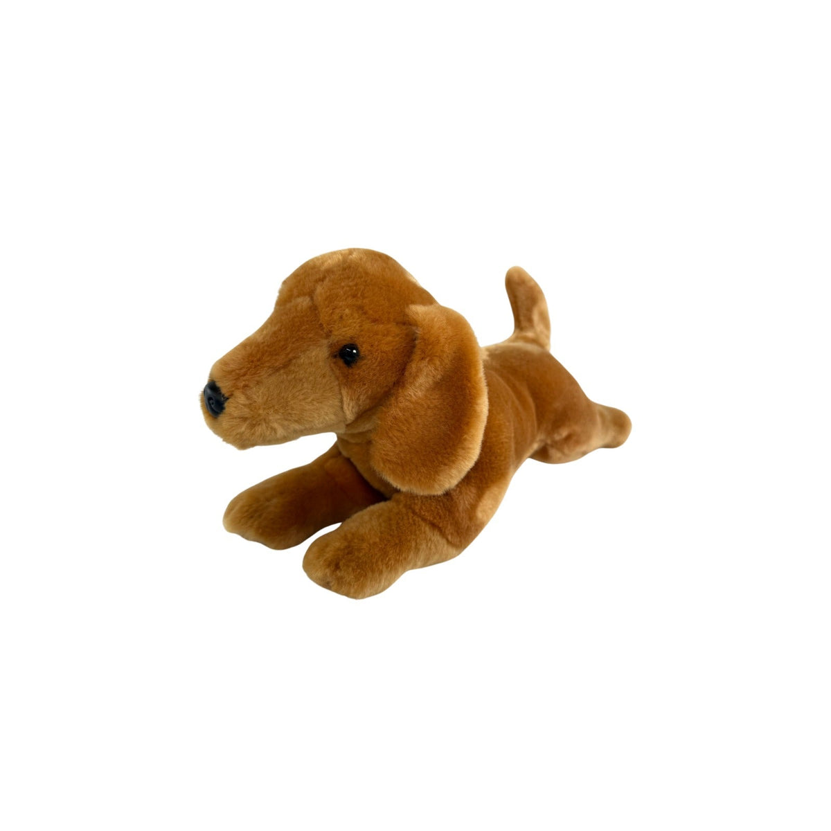Bocchetta Bean 30cm Floppy Dachshund Puppy Plush Toy - Red (Realistic Stuffed Animal Dog Gift)