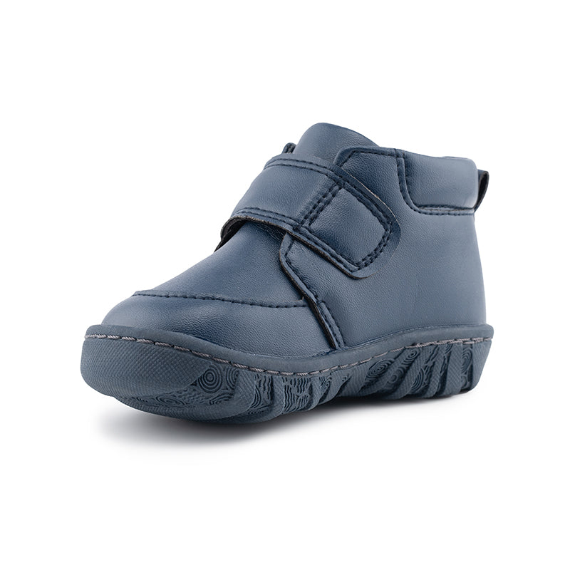 Billycart River Kids Wide-Fit First Walker Boots - Navy Blue (Baby & Toddler Shoes)