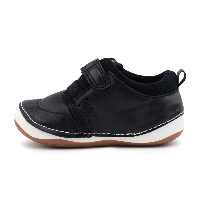 Billycart Jett Kids Wide-Fit First Walker Sneakers - Black (Baby & Toddler Shoes)