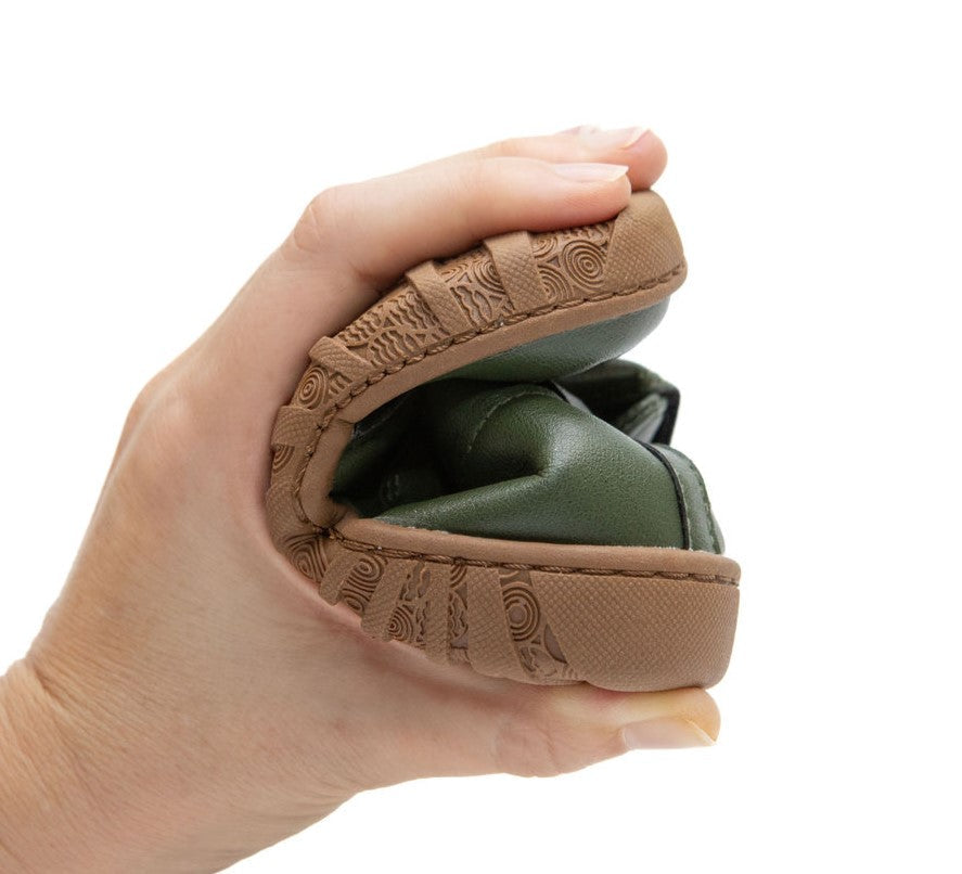 Billycart Ollie Kids Wide-Fit Barefoot First Walker Boots - Green (Baby & Toddler Shoes)