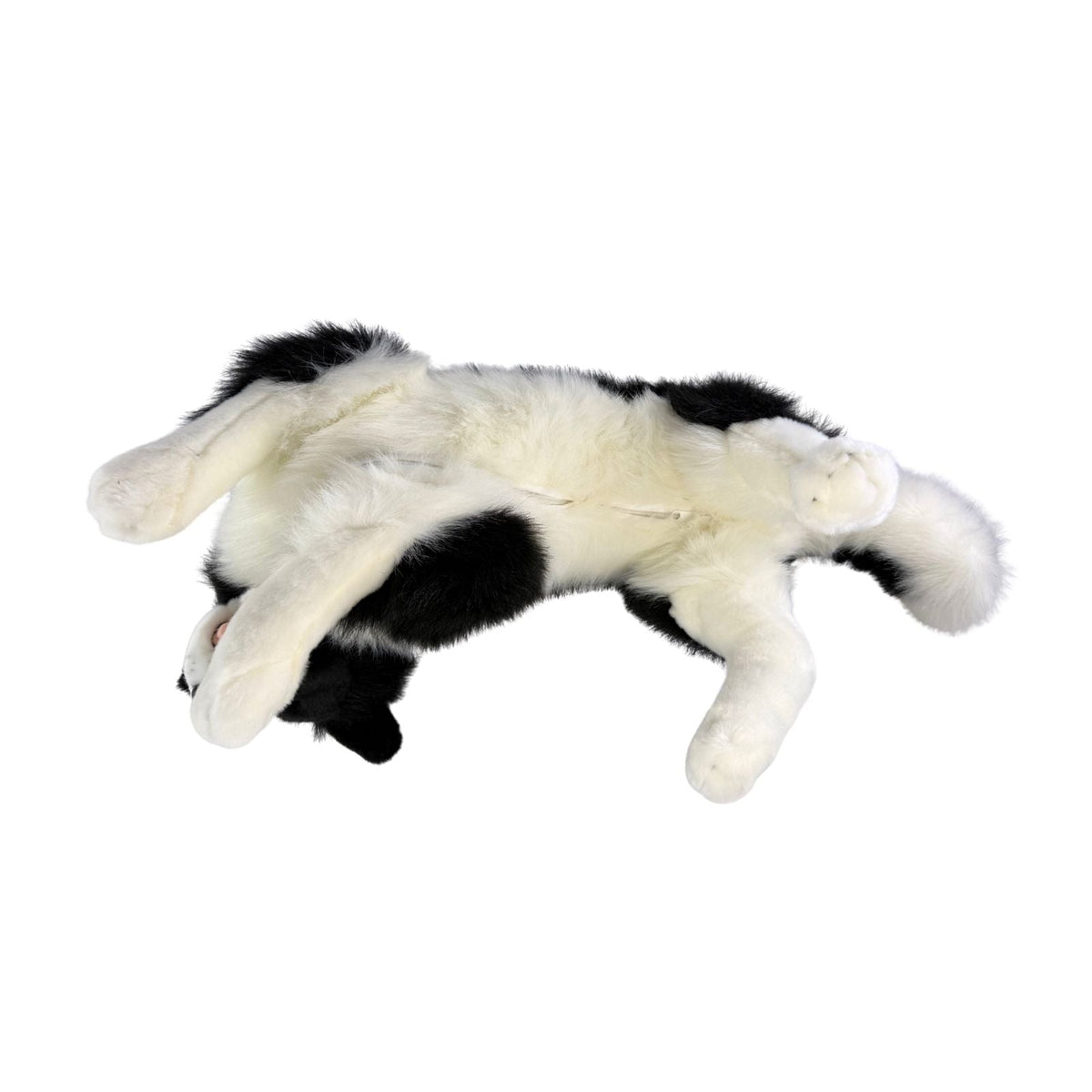 Bocchetta Blitz 62cm Lying Border Collie with Satin Pocket Plush Toy (Realistic Stuffed Animal Dog Gift)