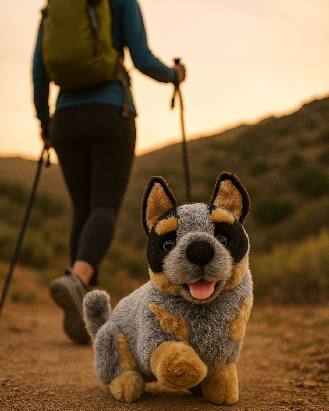 Bocchetta Bluey 22cm Sitting Blue Heeler Cattle Dog Plush Toy (Australian Stuffed Animal Gift)