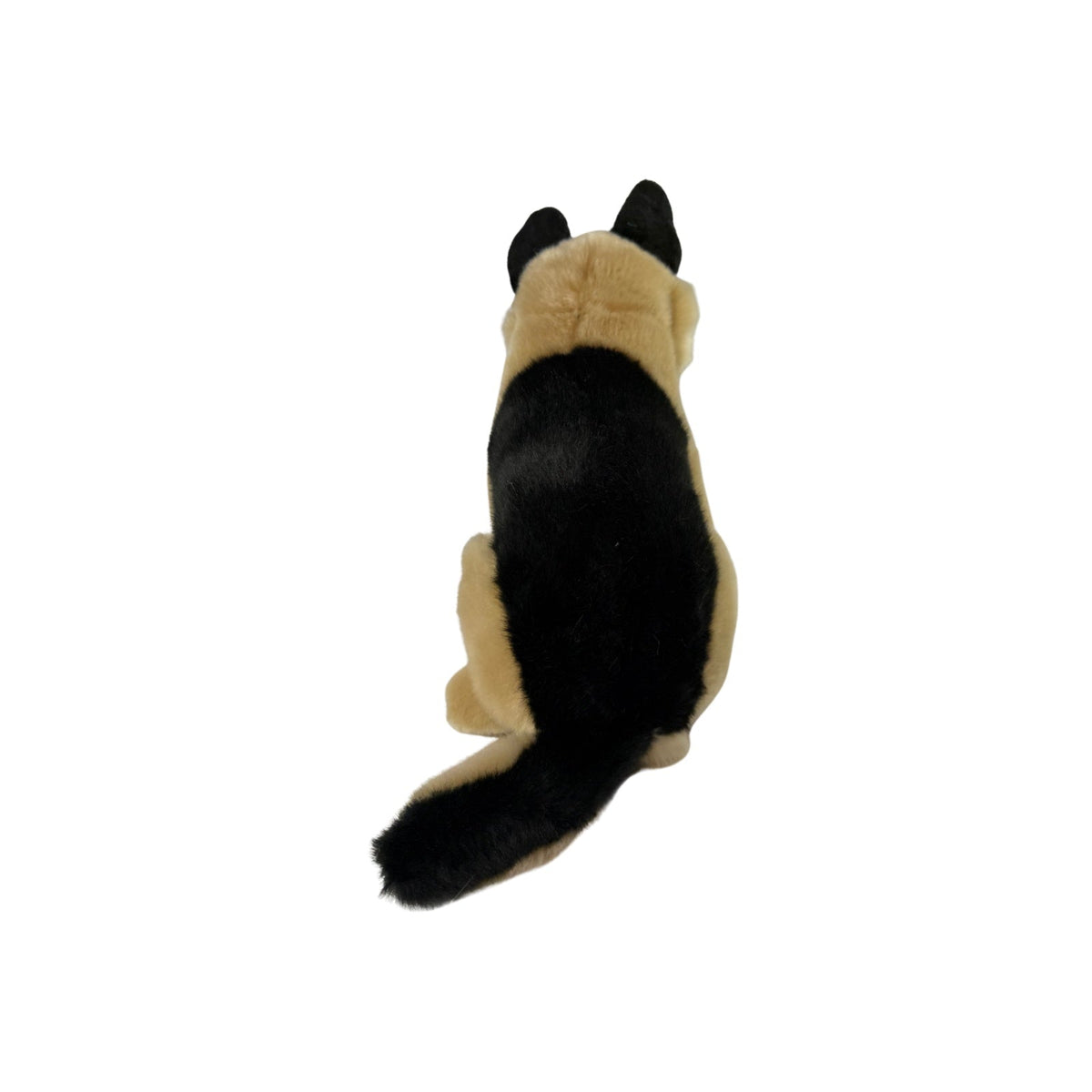 Bocchetta Bobby 30cm Sitting German Shepherd Plush Toy - Black Face (Realistic Stuffed Animal Dog Gift)