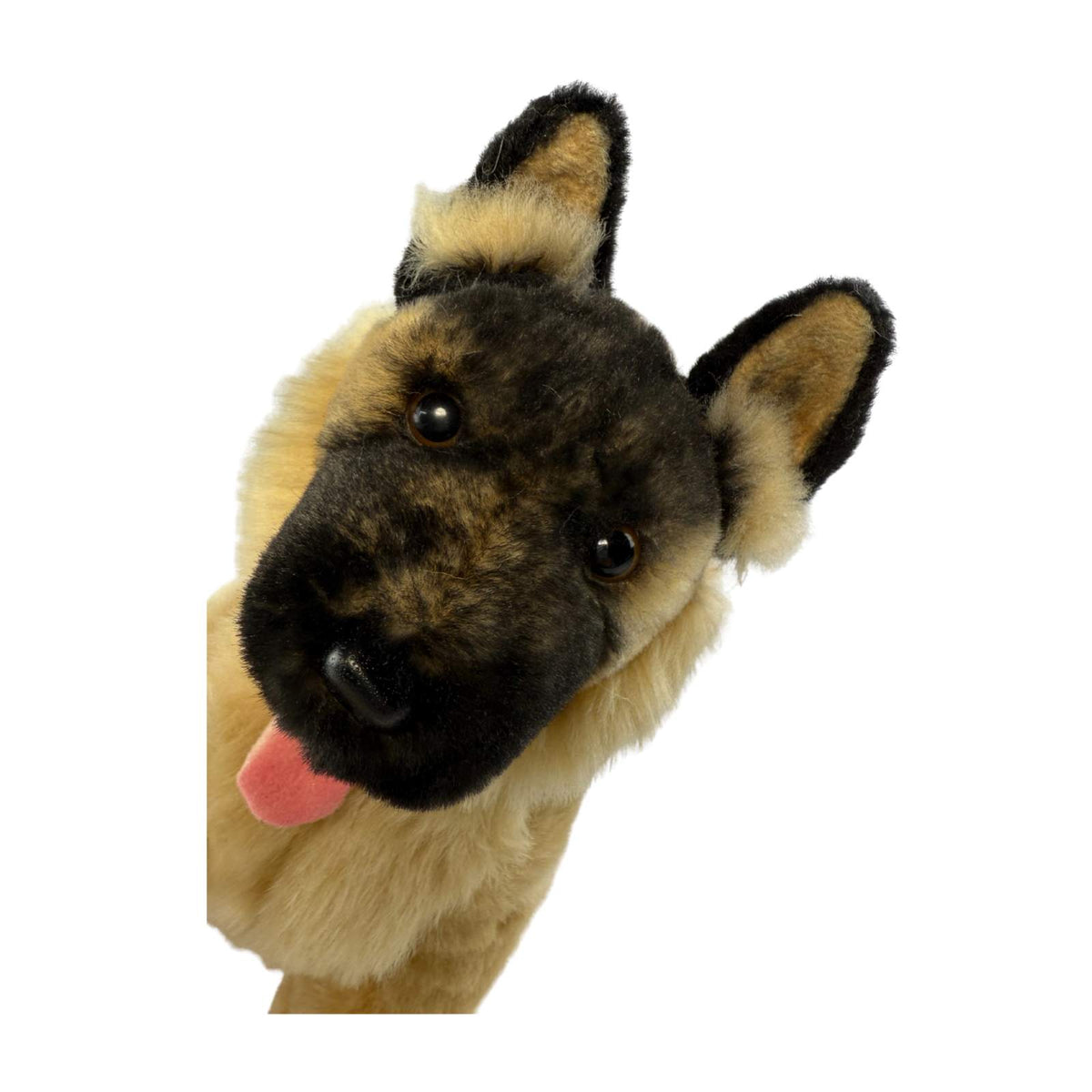 Bocchetta Bobby 30cm Sitting German Shepherd Plush Toy - Black Face (Realistic Stuffed Animal Dog Gift)