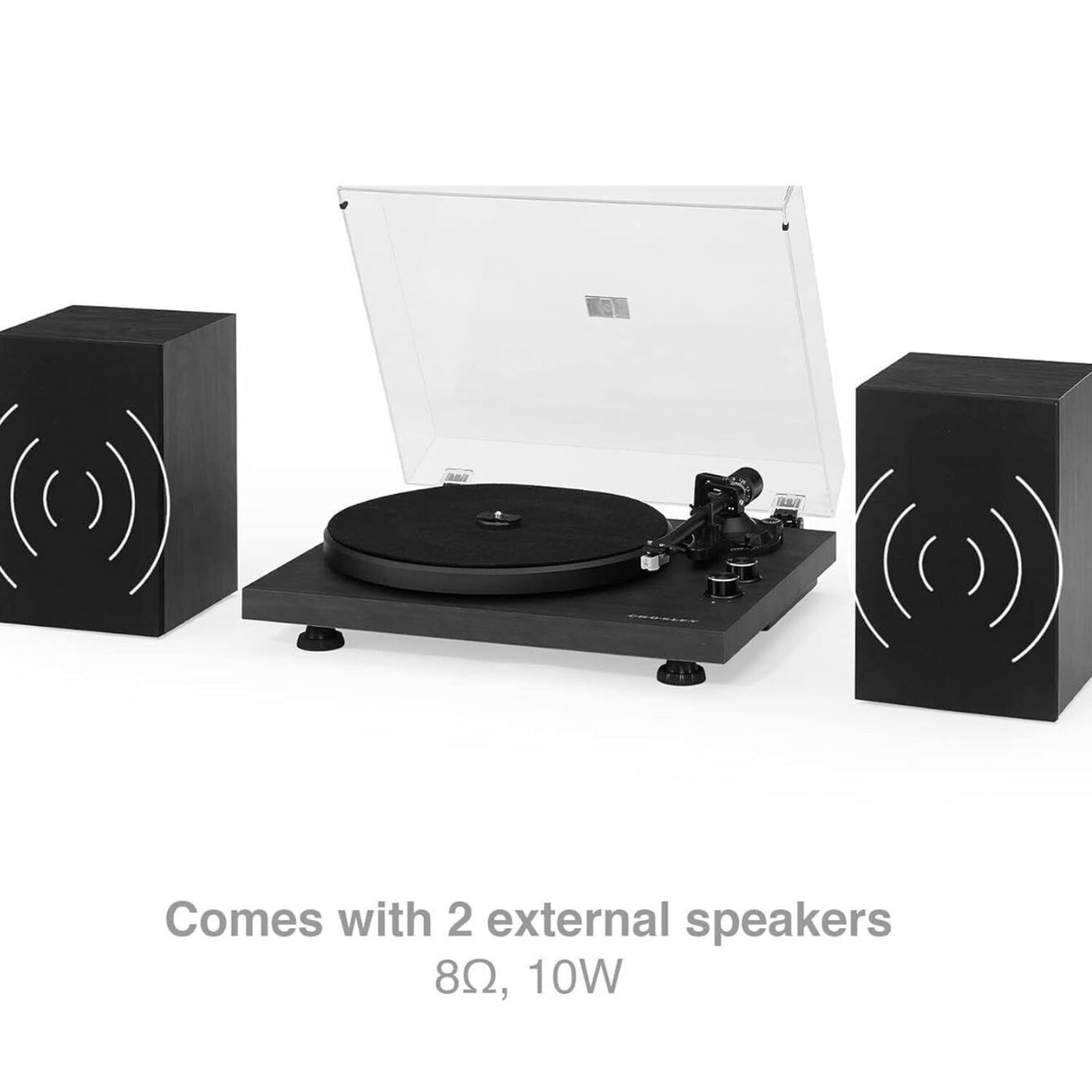 Crosley C62 Shelf System Turntable - Black (C62C-BK4)