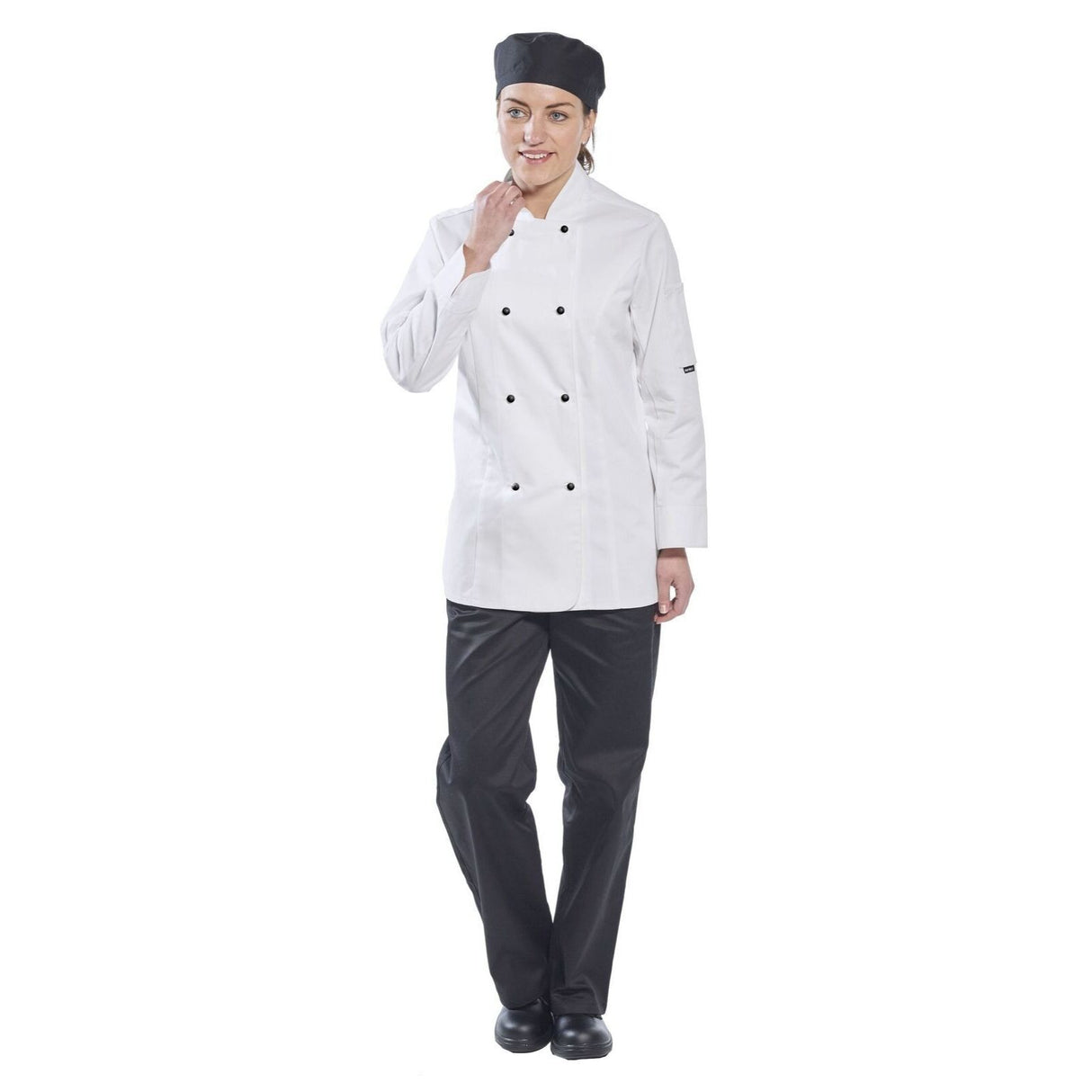 Portwest Rachel Womens Chef Jacket - White (Hospitality Cook MeshAir Uniform)