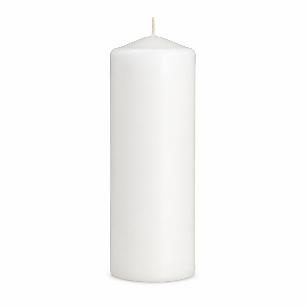 12x 108-Hour White Pillar Candles Bulk Pack - Unscented & Lead Free (7.5x23cm / 3x9")