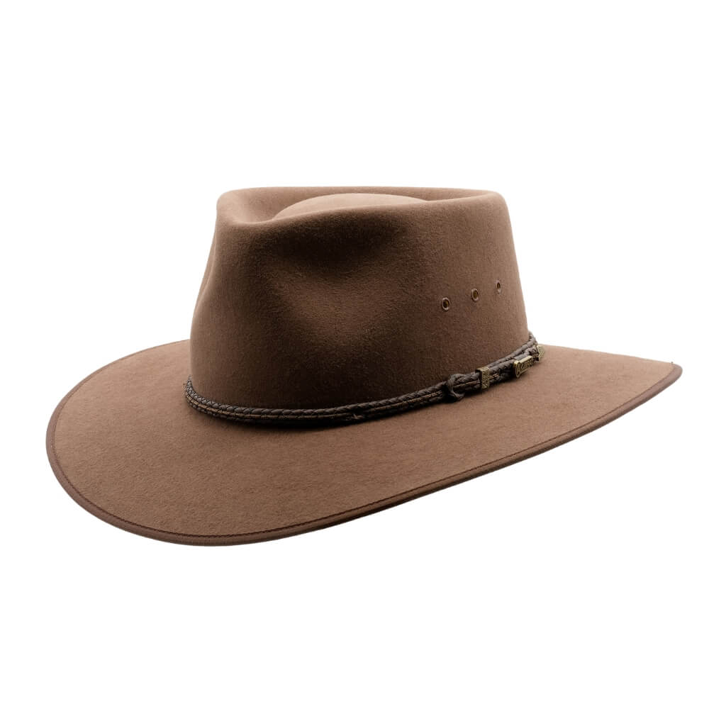 Akubra Cattleman Outback Hat in Fawn