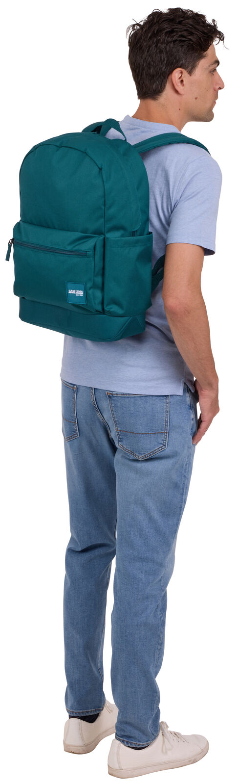 Case Logic 26L Alto Recycled Backpack Bag w/ Free Pencil Case in Teal
