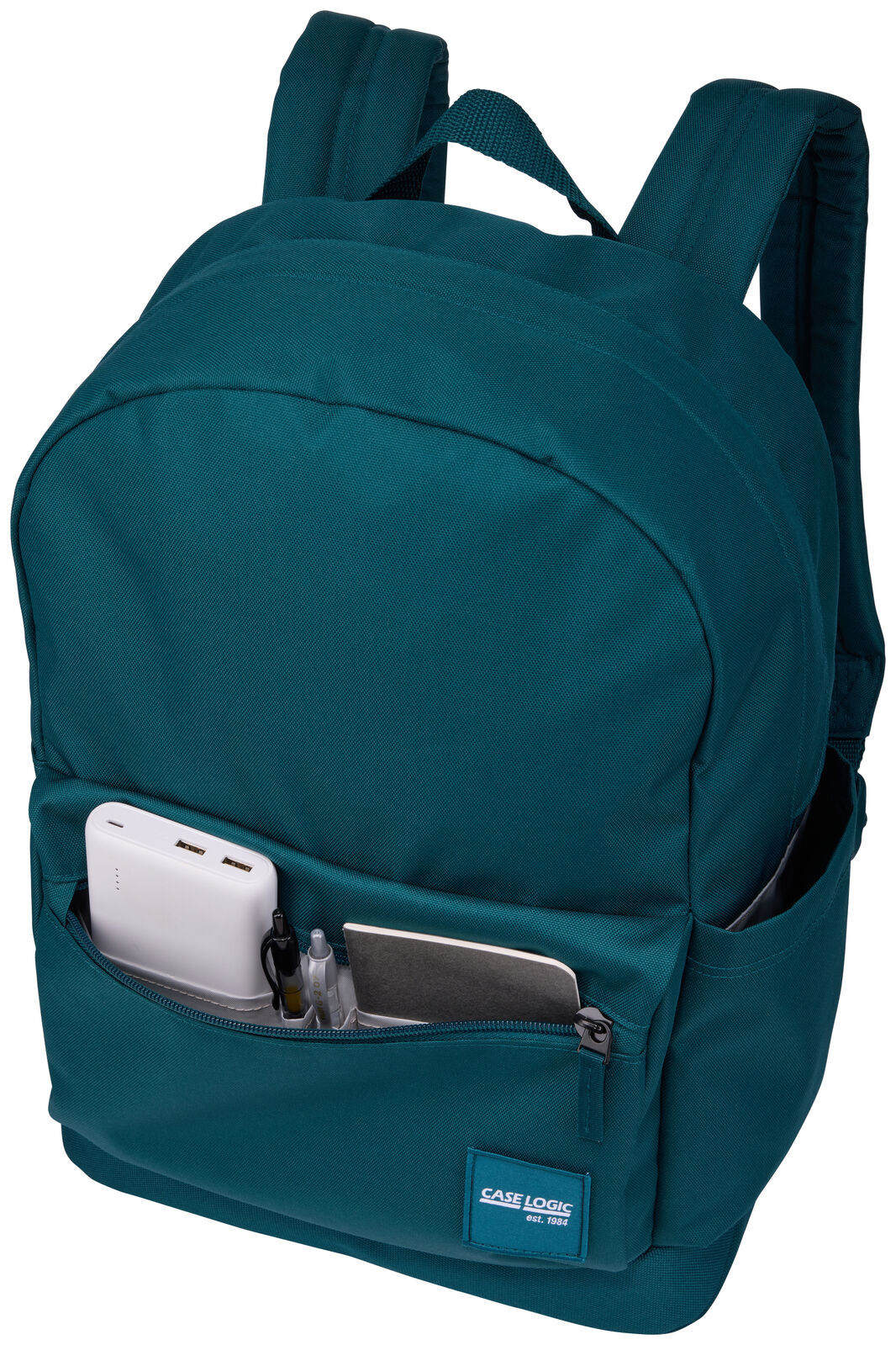 Case Logic 26L Alto Recycled Backpack Bag w/ Free Pencil Case in Teal