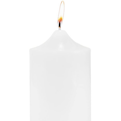36x Premium Church Candle Pillar Candles White Unscented Lead Free 45Hrs - 7*10cm