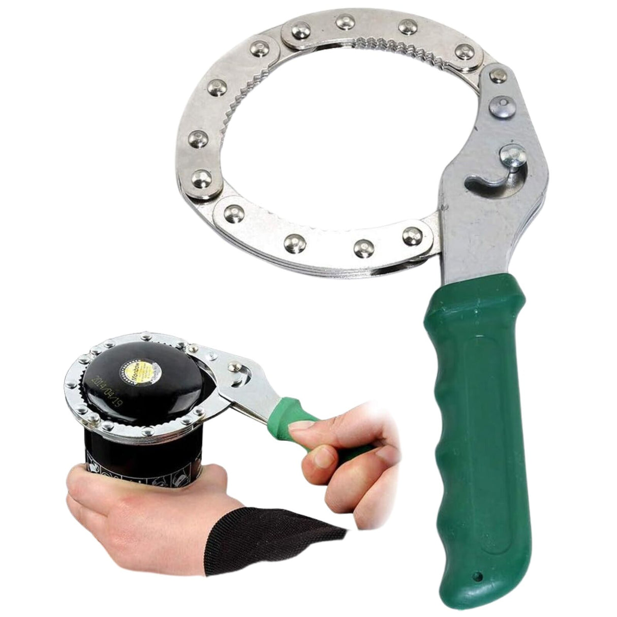 Adjustable Oil Filter Wrench Universal Handcuff Style Remover Tool Spanner Non-Slip