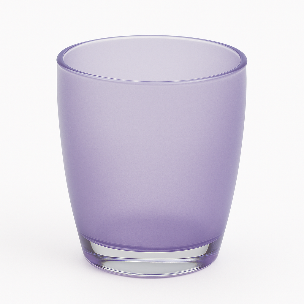 Bathroom Toothbrush Holder Caddy Storage Organizer Oval Tumbler Cup in Purple