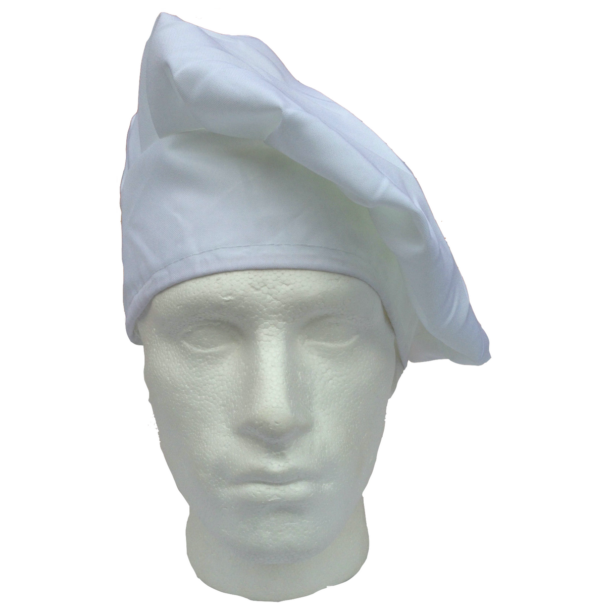 10x Bulk Adult CHEFS HATS (Cotton) - White