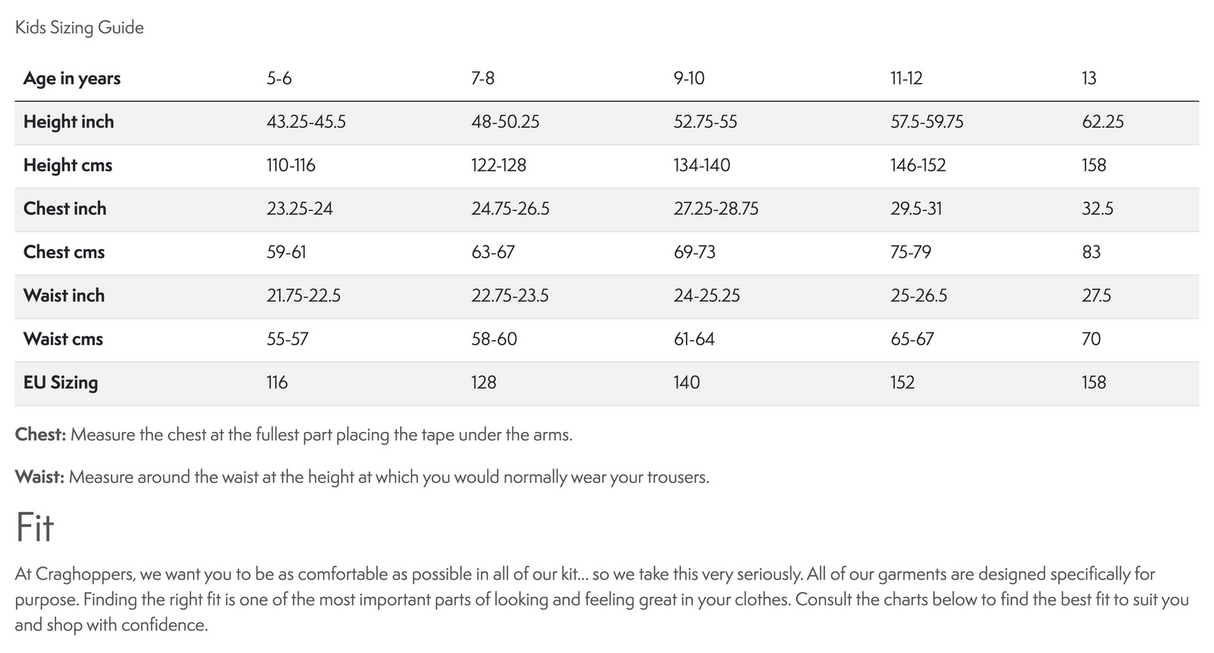 Craghoppers Calke Kids Printed Microfleece Half Zip Jacket in Navy Blue