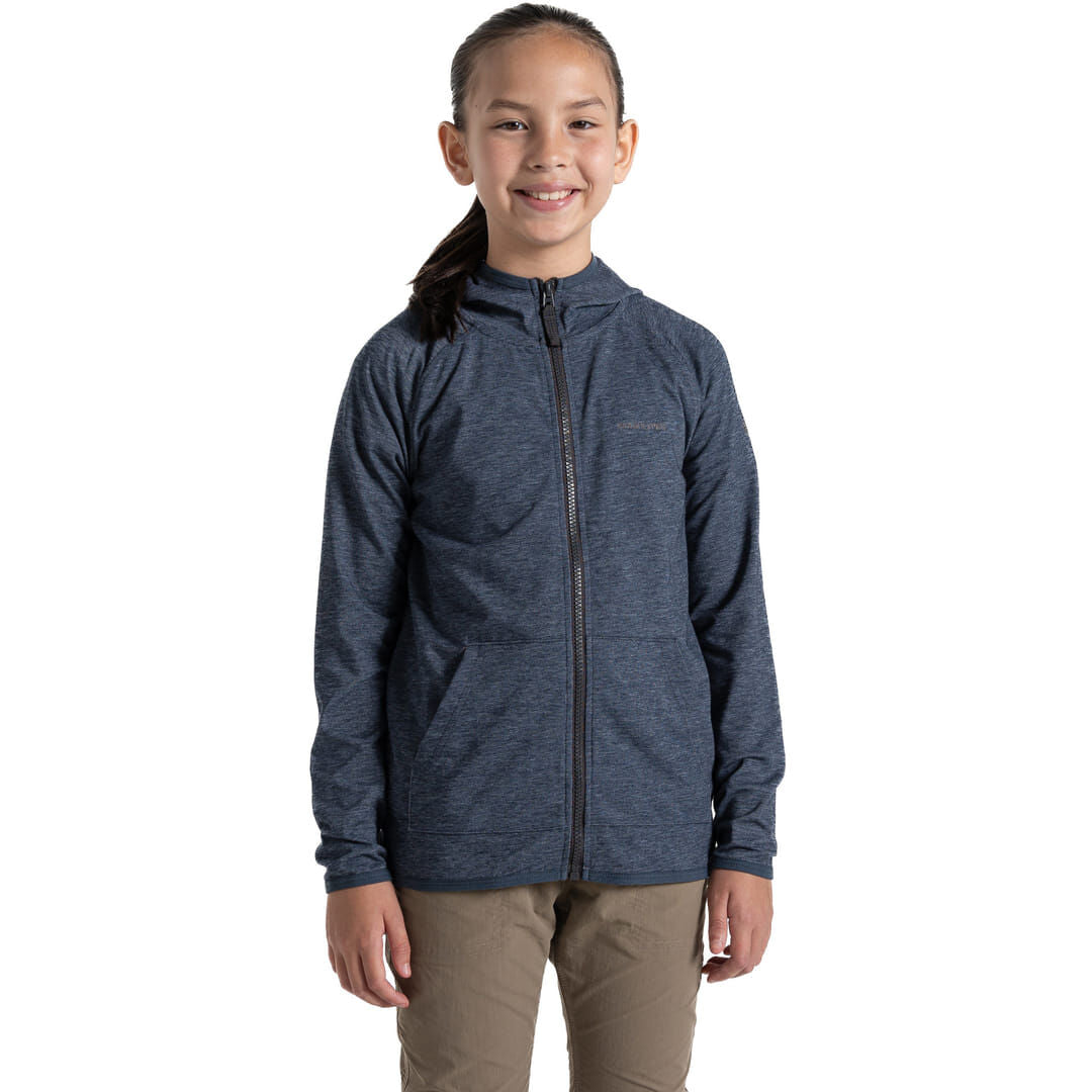 Craghoppers NosiLife Frey Kids Hooded Jacket in Blue Navy Marl