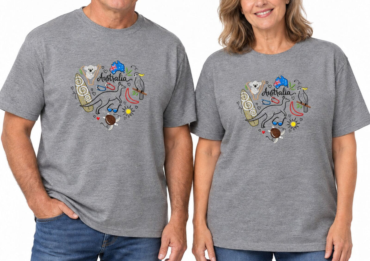 Adults Unisex Loose Fit 100% Cotton Outdoors T-Shirt in Grey