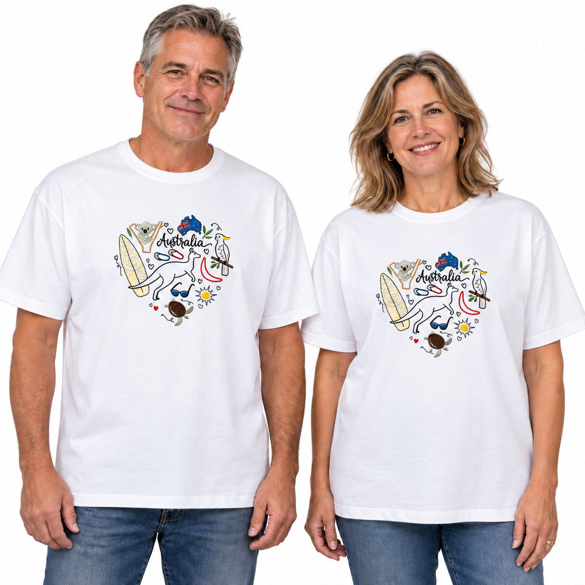 Adults Unisex Loose Fit 100% Cotton Outdoors T-Shirt in White