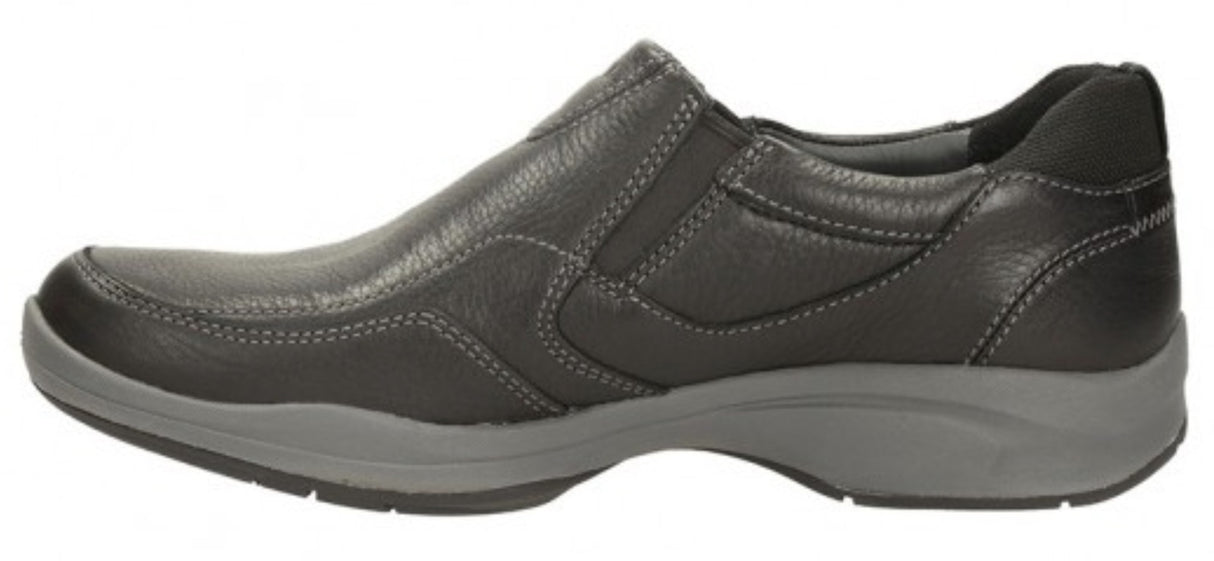 CLARKS Mens Wavekorey Free Formal Slip On Dress Leather Shoes G Width Fit