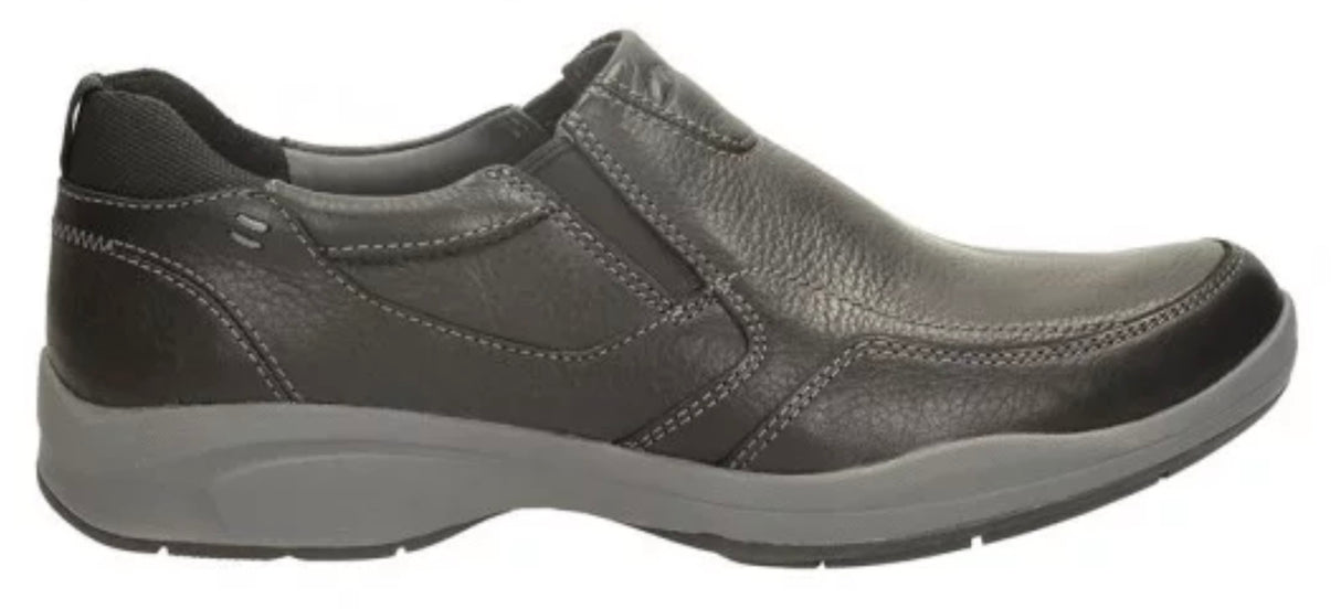 CLARKS Mens Wavekorey Free Formal Slip On Dress Leather Shoes G Width Fit