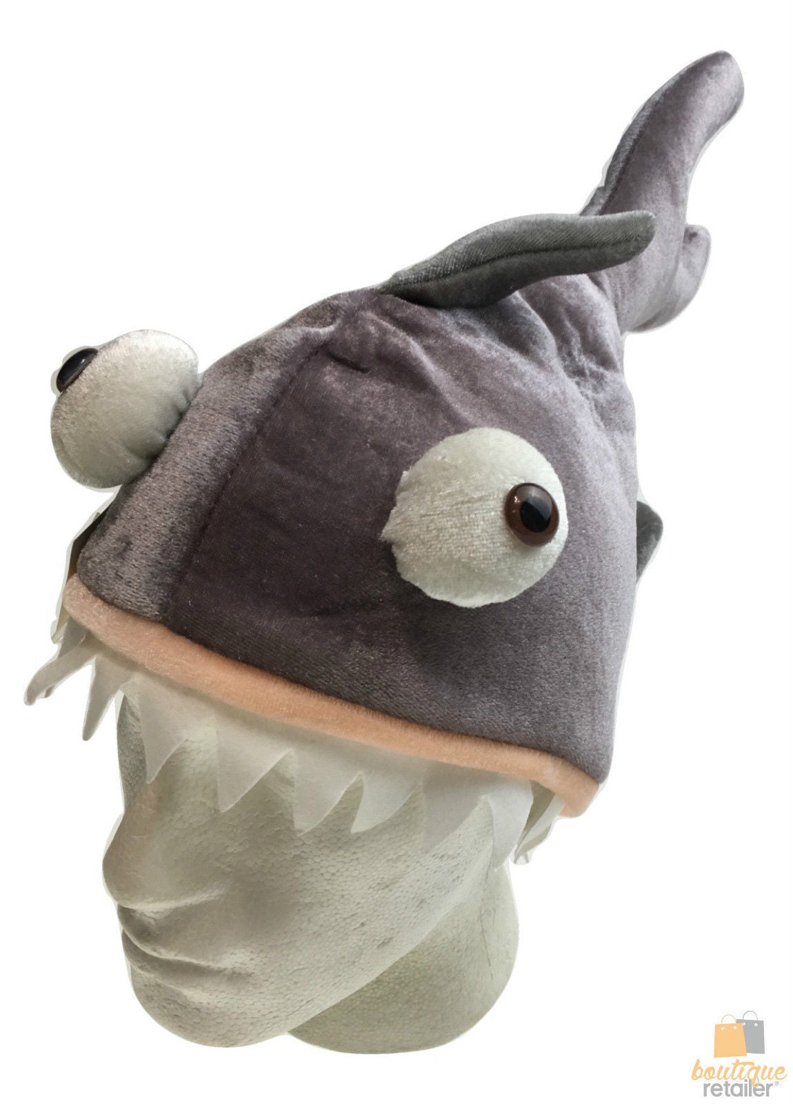 SHARK HAT Costume Accessory Fish Halloween Fancy Dress Up Party Cap Headgear