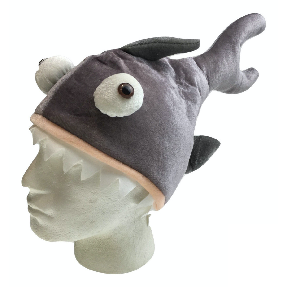 SHARK HAT Costume Accessory Fish Halloween Fancy Dress Up Party Cap Headgear