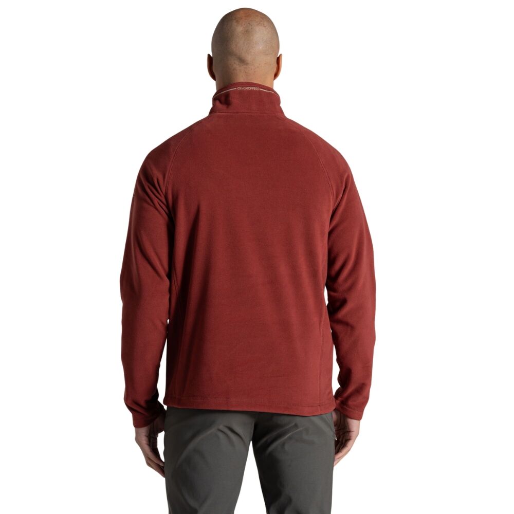 Craghoppers Corey VI Half Zip Microfleece Jacket in Red Jasper