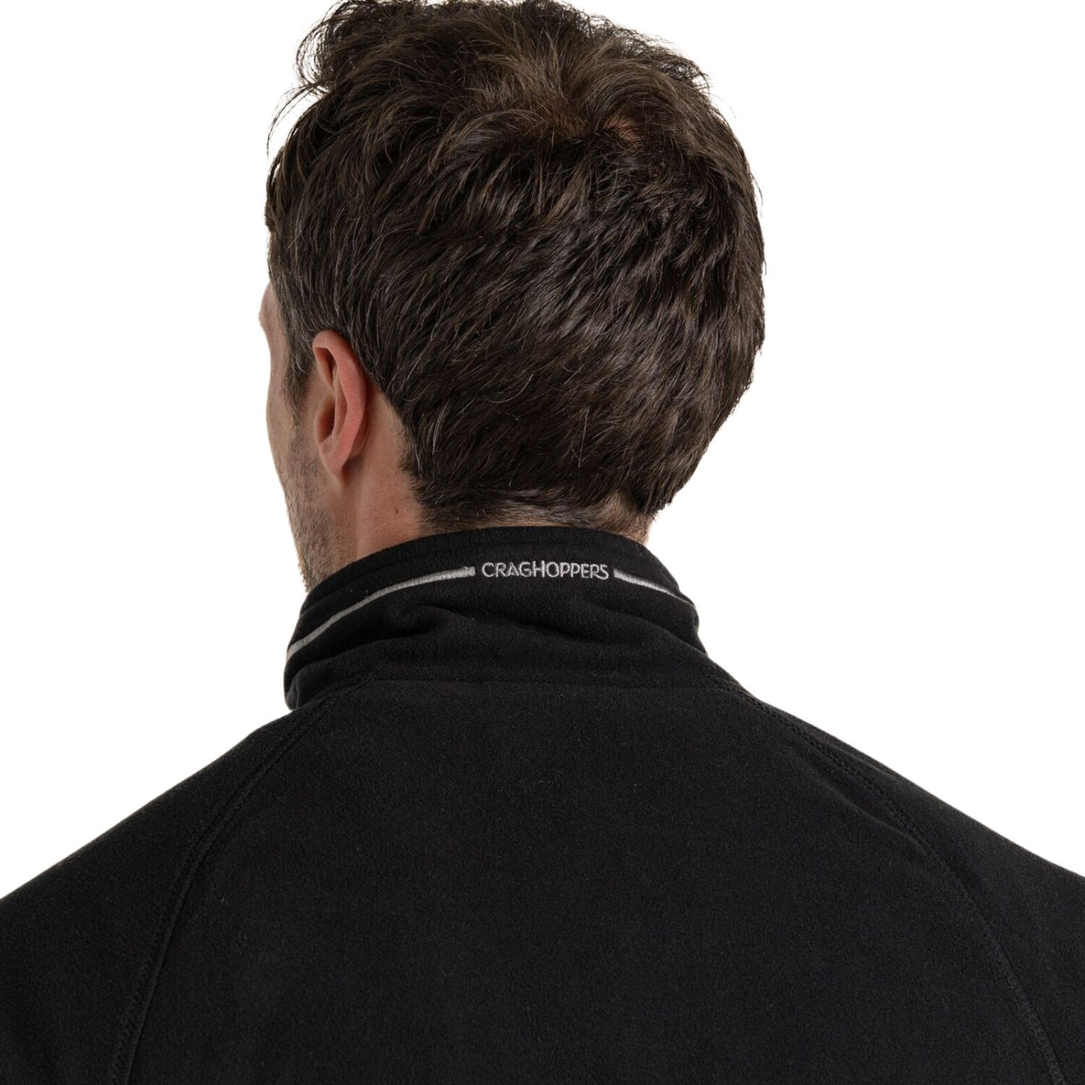 Craghoppers Mens Corey VI Lightweight Quick Dry Fleece Jumper Half Zip in Black