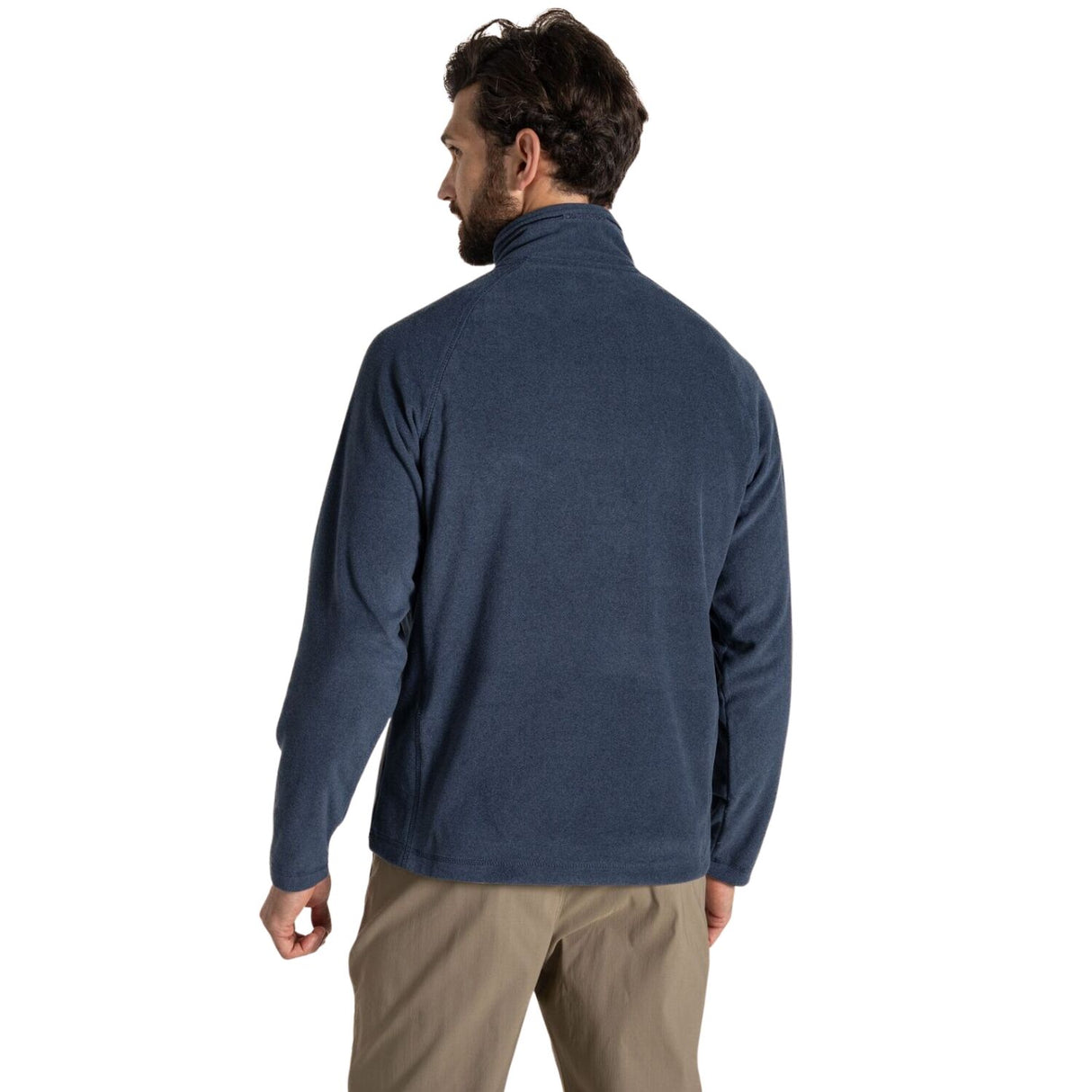 Craghoppers Mens Corey VI Half Zip Fleece Lightweight Quick Dry Recycled in Blue Navy Marl