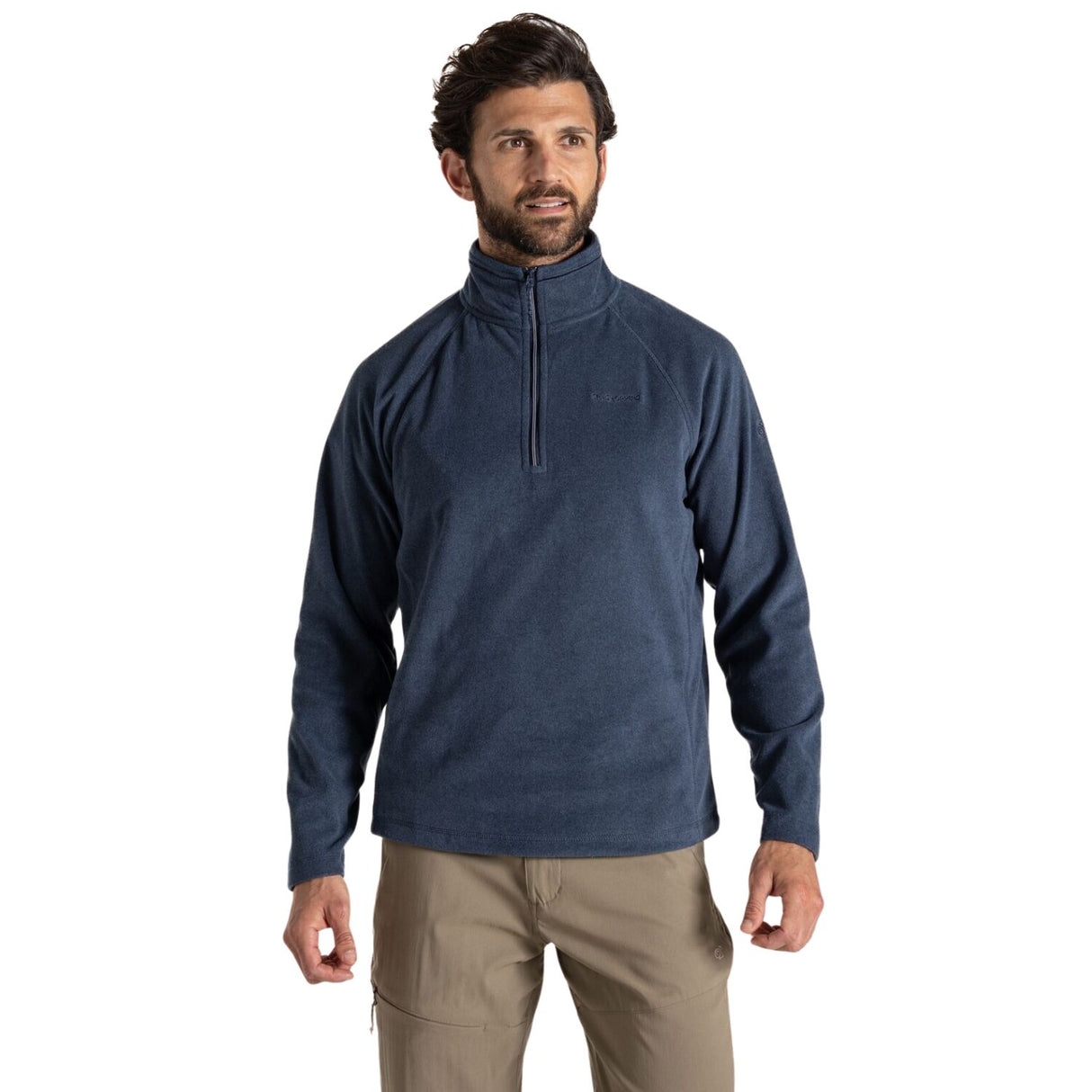 Craghoppers Mens Corey VI Half Zip Fleece Lightweight Quick Dry Recycled in Blue Navy Marl