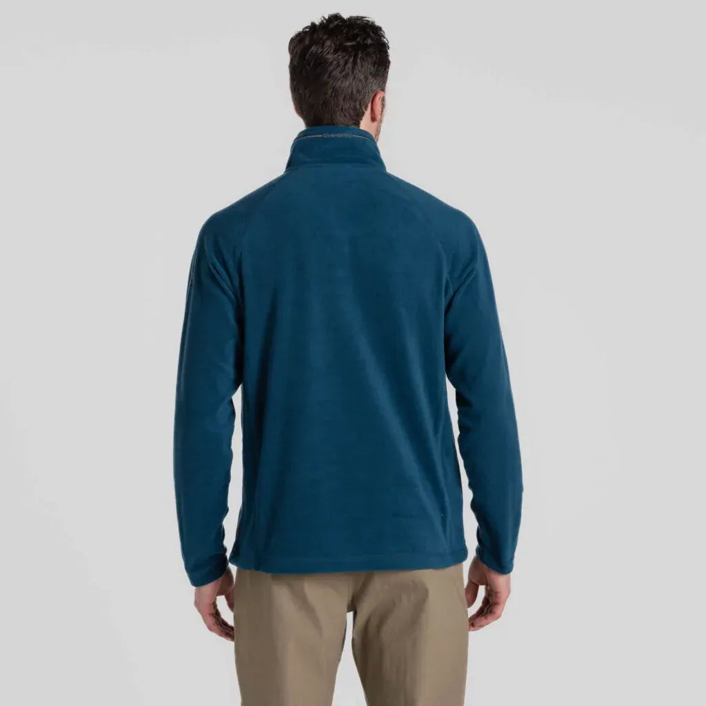 Craghoppers Mens Corey VI Half Zip Fleece Pullover Jumper in Tourmaline Blue (CMA1287)