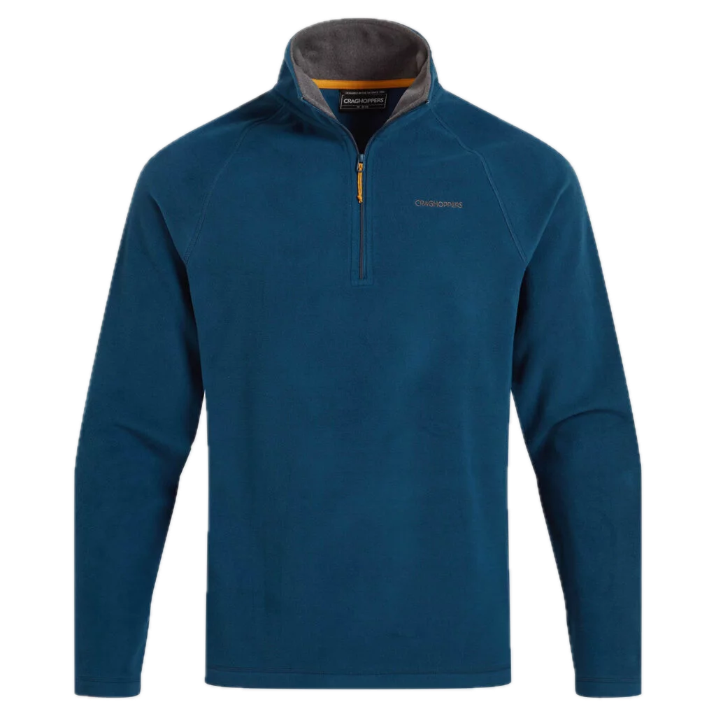 Craghoppers Mens Corey VI Half Zip Fleece Pullover Jumper in Tourmaline Blue (CMA1287)