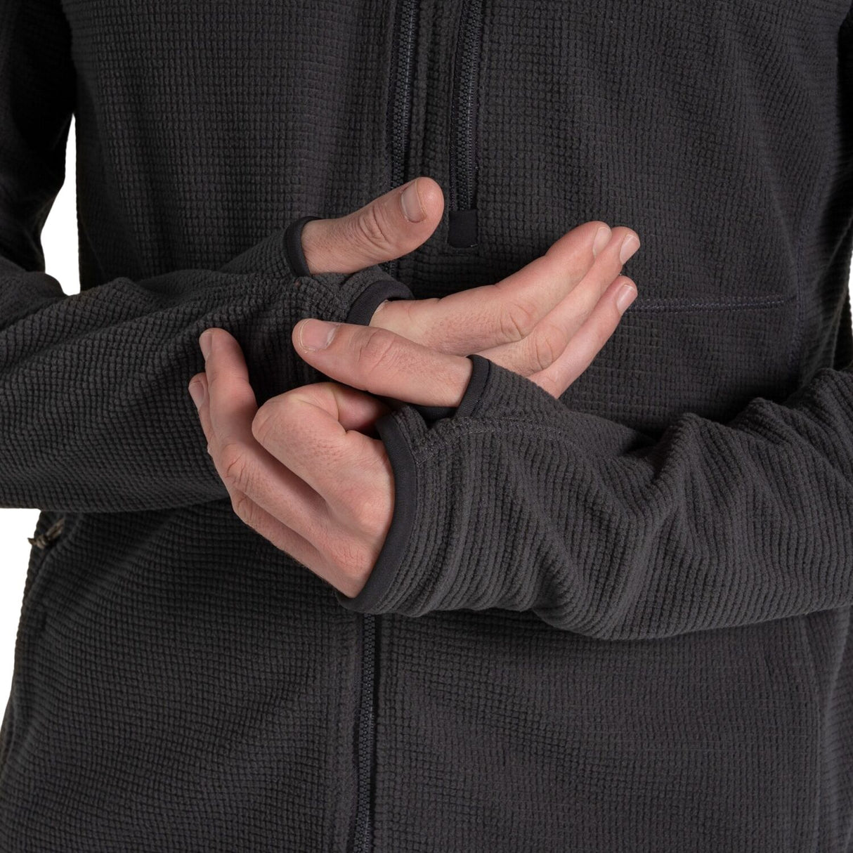 Craghoppers Mens Spry Lightweight Anti-Insect Fleece 335g Jacket in Black Pepper