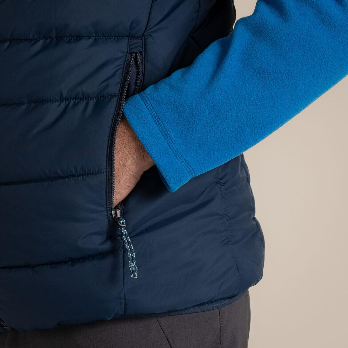 Craghoppers Mens Complite IX Insulated Vest - Blue/Navy (Windproof & Packable)