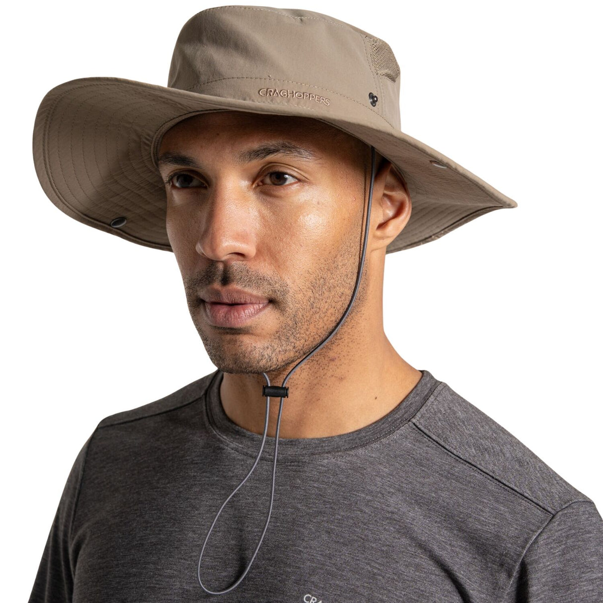 Craghoppers NosiLife Ranger Hat UPF 50+ Anti-Insect Lightweight Travel Safari Hat in Pebble