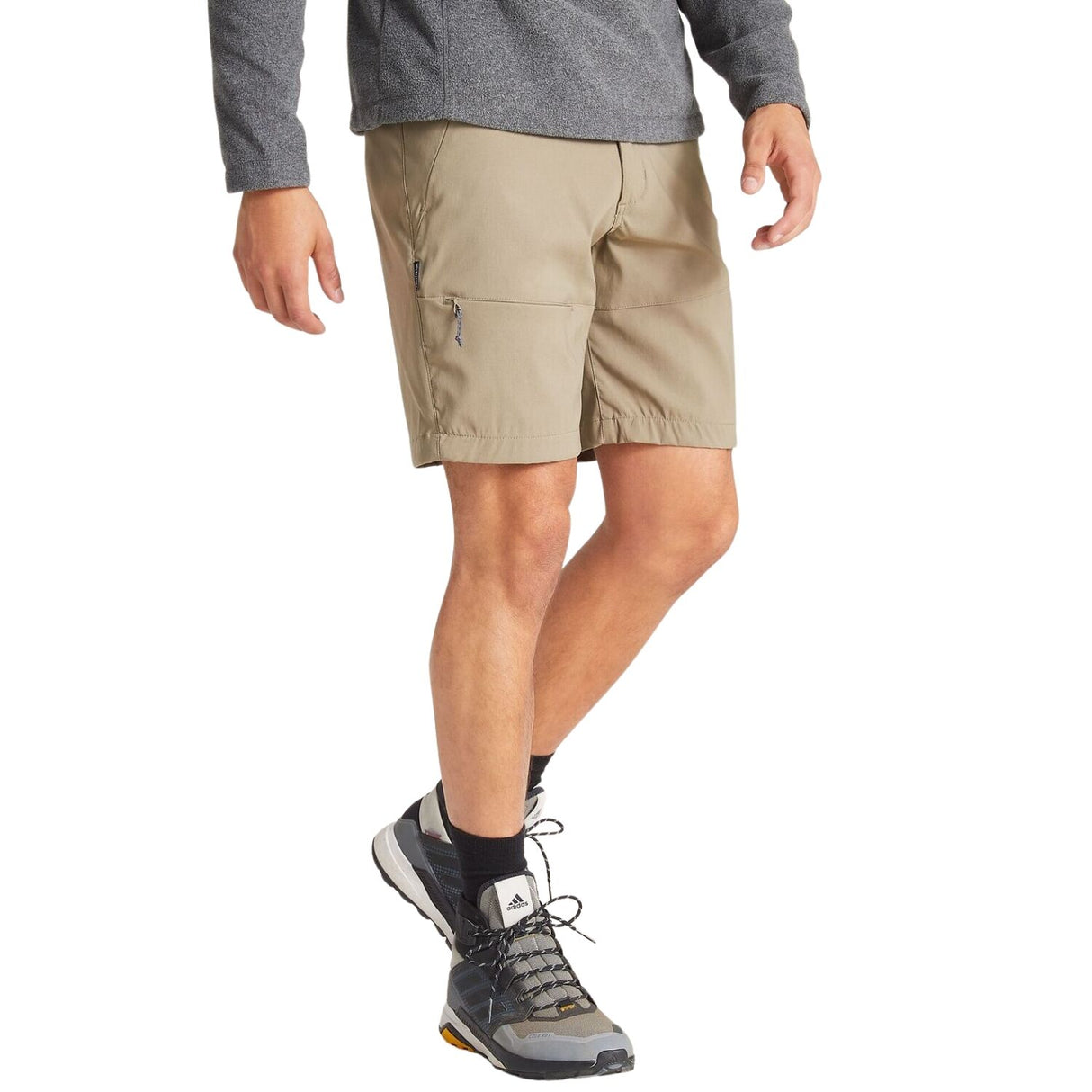 Craghoppers Kiwi Pro Short Mens 9" Stretch UPF50+ Water Repellent Quick Dry in Pebble