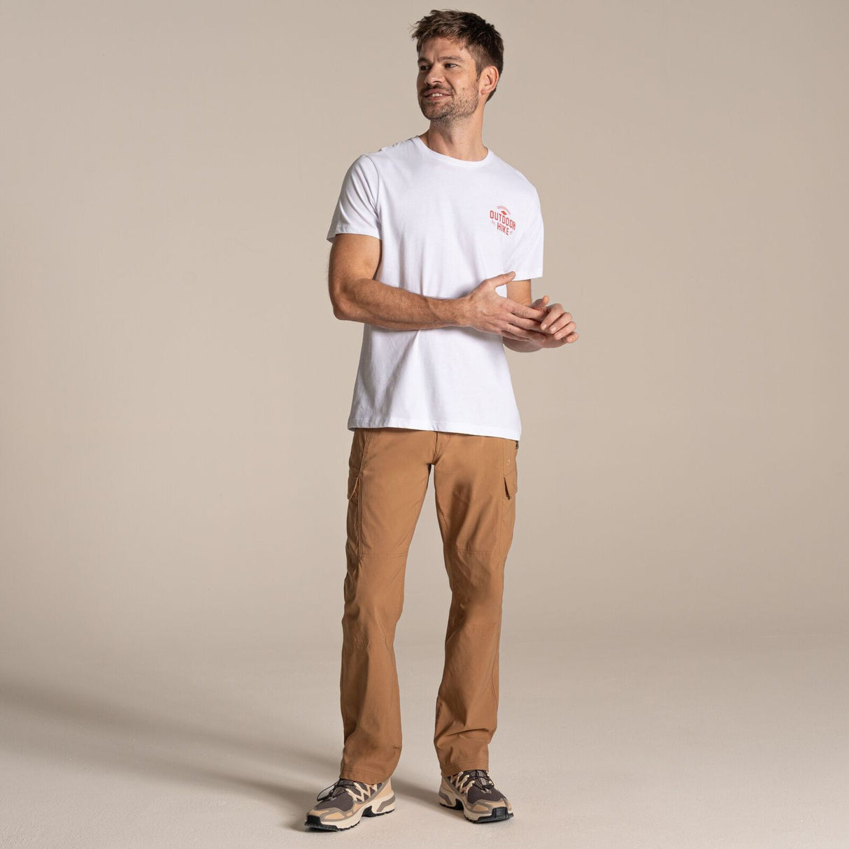 Craghoppers Mens Kiwi Pro Cargo Stretch Trousers Pants (Regular) in Boulder