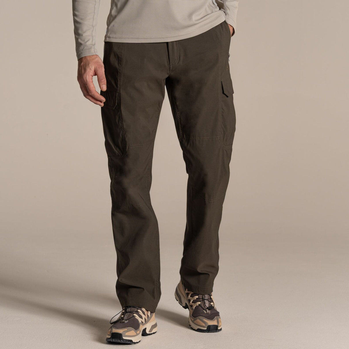 Craghoppers Mens Kiwi Pro Cargo Stretch Trousers Pants (Regular) in Woodland Green