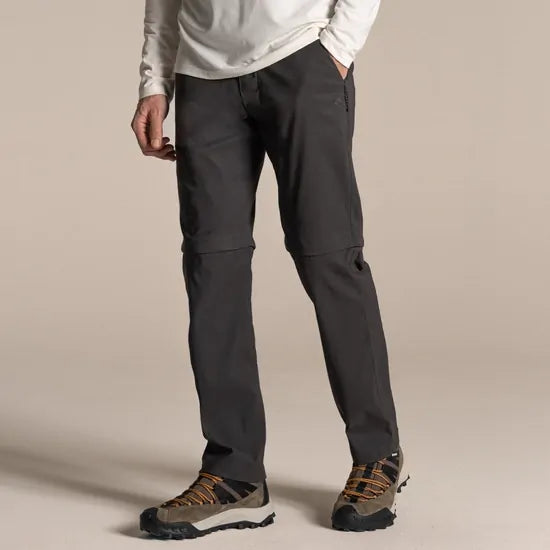 Craghoppers Mens Kiwi Pro III Convertible Stretch Trousers Pants (Regular) in Dark Lead