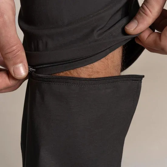 Craghoppers Mens Kiwi Pro III Convertible Stretch Trousers Pants (Regular) in Dark Lead