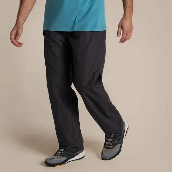 Craghoppers Mens Kiwi Classic Outdoor Trousers Pants (Regular) in Black Pepper