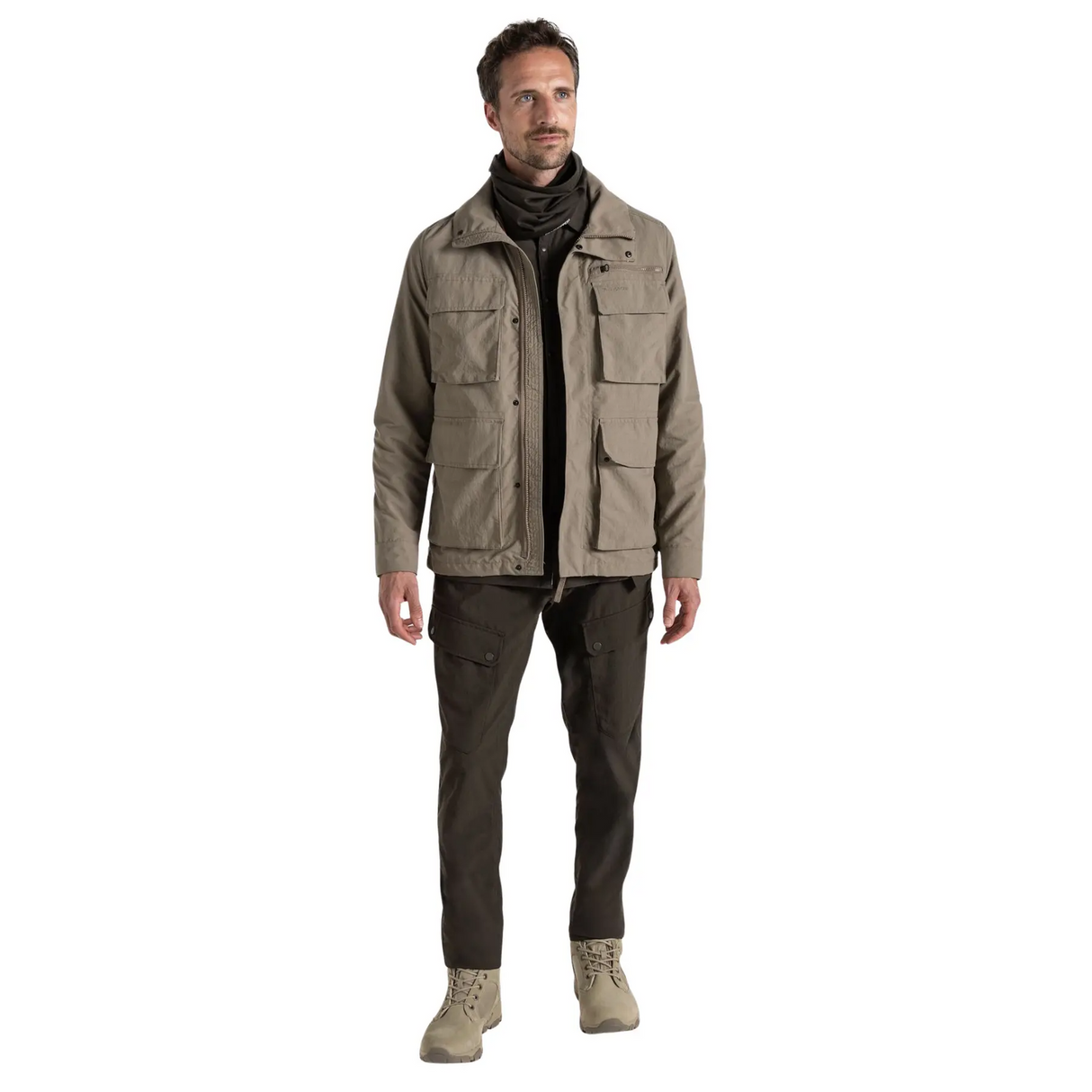 Craghoppers Mens NosiLife Adventure Technical Jacket IV in Pebble