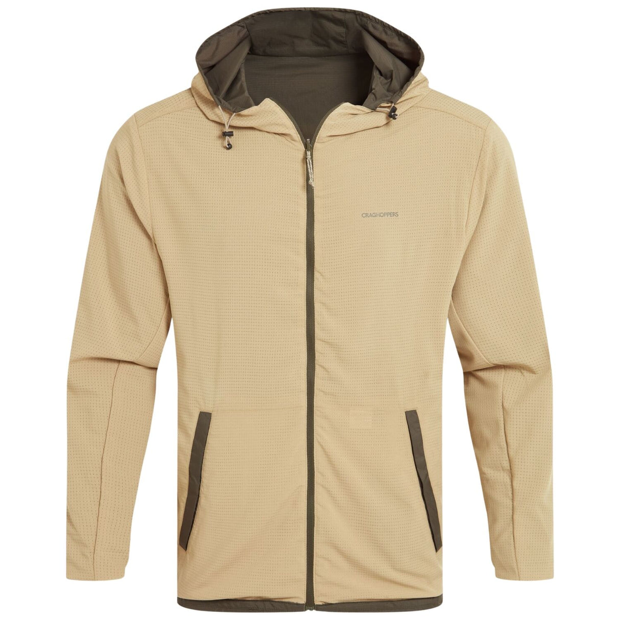 Craghoppers Mens Ovis Insect Repellent Wind Resistant UPF30+ Reversible Jacket in Woodland Green/Earthenware